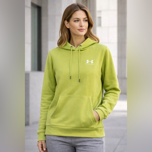 Under Armour Tops - Under Armour lime hoodie